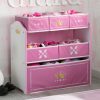 Delta Children Book & Toy Storage | Princess Crown Multi-Bin Toy Organizer