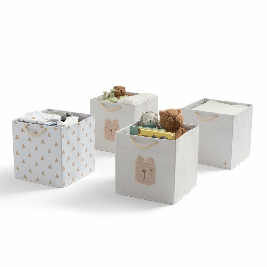 babyGap by Delta Children Storage & Organization | Babygap 4-Pack Brannan Bear Fabric Storage Bins With Handles