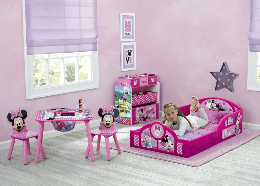 Delta Children Shop By Character | Minnie Mouse Plastic Sleep And Play Toddler Bed