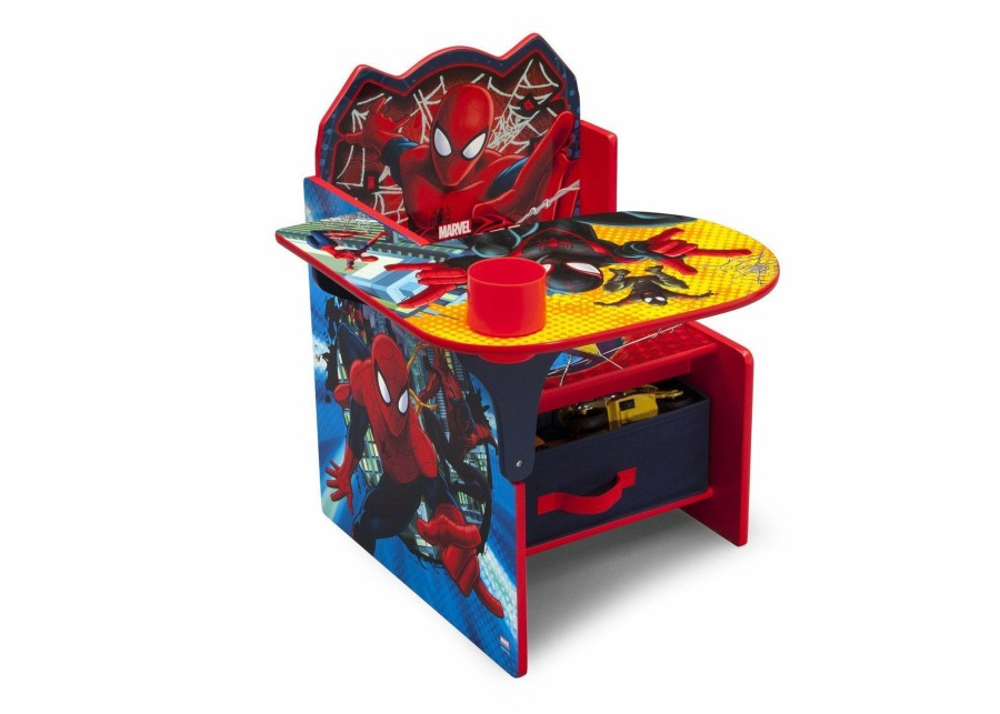 Delta Children Activity Desks | Spider-Man Chair Desk With Storage Bin