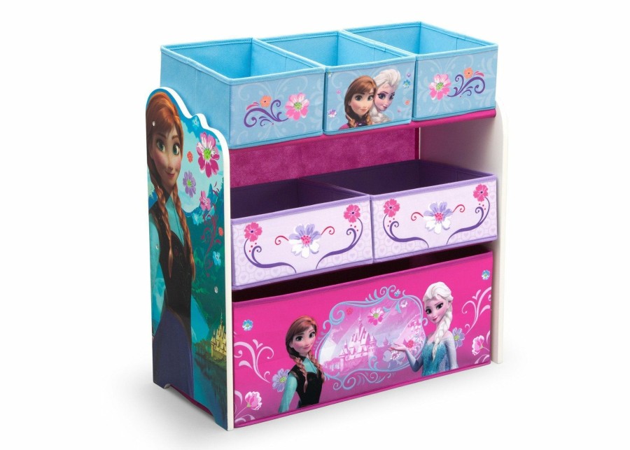 Delta Children Book & Toy Storage | Frozen Multi-Bin Toy Organizer