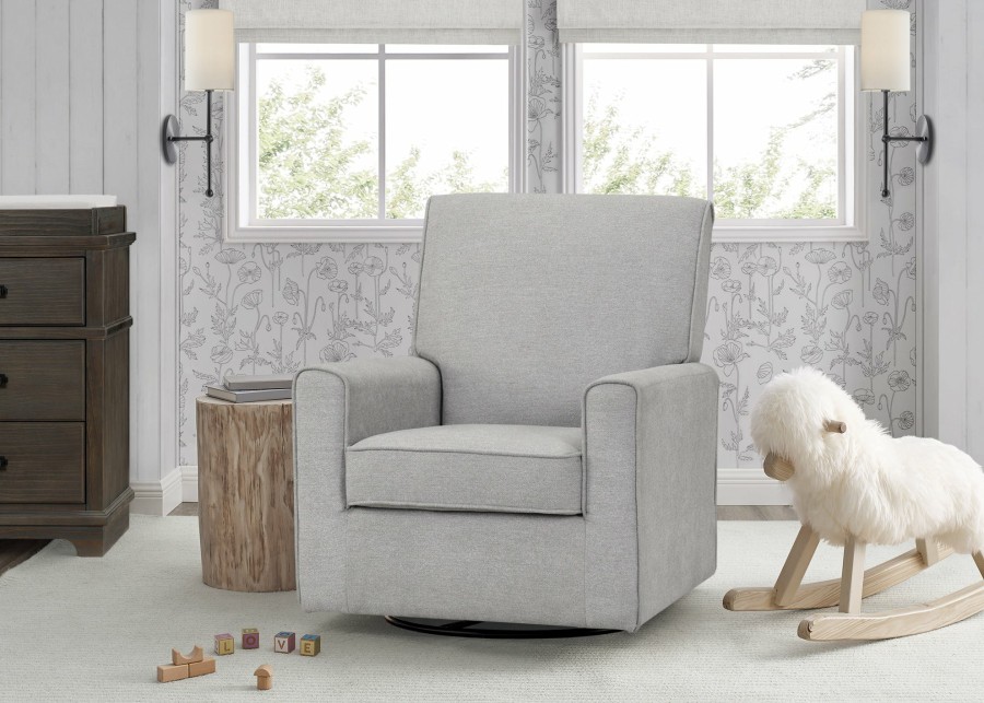 Delta Children Gliders & Rocking Chairs | Sophie Nursery Glider Swivel Chair With Livesmart Fabric