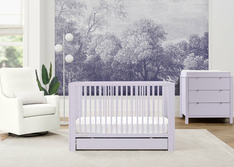 Delta Children Baby Cribs | Cassie 4-In-1 Convertible Crib With Underdrawer