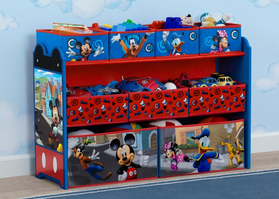 Delta Children Storage | Mickey Mouse Deluxe 9 Bin Design And Store Toy Organizer