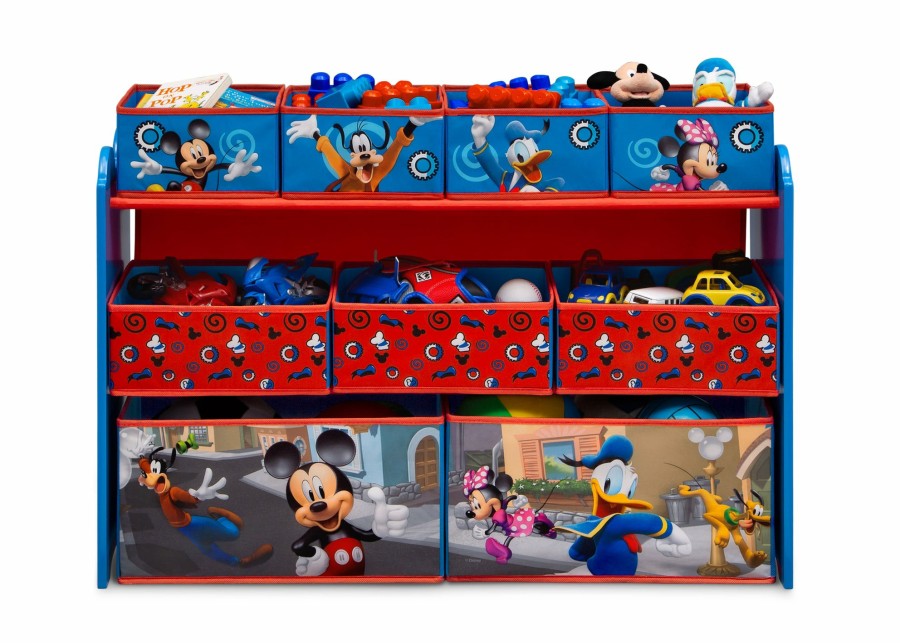 Delta Children Storage | Mickey Mouse Deluxe 9 Bin Design And Store Toy Organizer