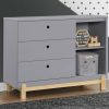 Delta Children Dressers & Changing Tables | Poppy 3 Drawer Dresser With Cubbies