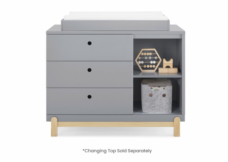 Delta Children Dressers & Changing Tables | Poppy 3 Drawer Dresser With Cubbies