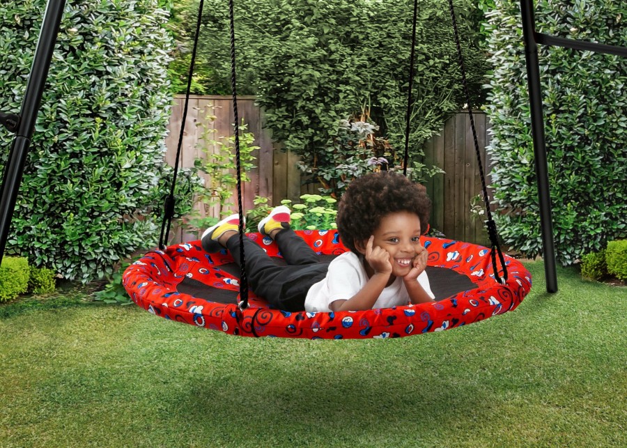 Delta Children Swings | Mickey Mouse 40-Inch Saucer Swing For Kids