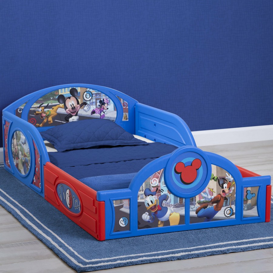 Delta Children Shop By Character | Mickey Mouse Plastic Sleep And Play Toddler Bed