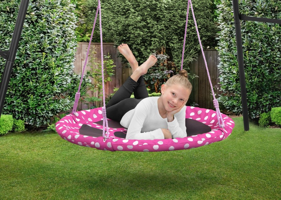 Delta Children Swings | Minnie Mouse 40-Inch Saucer Swing For Kids