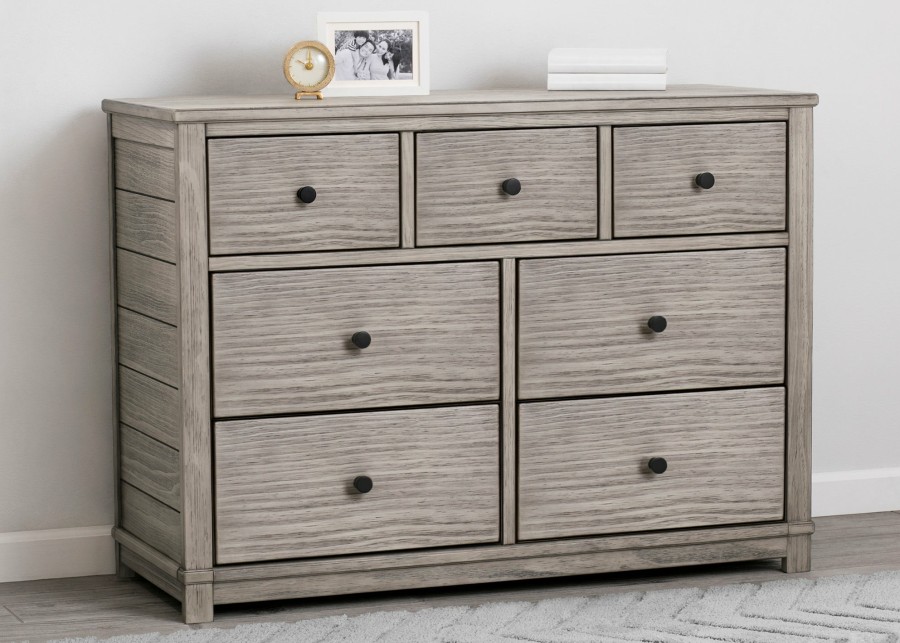 Simmons Kids Dressers & Changing Tables | Monterey 7 Drawer Dresser With Interlocking Drawers