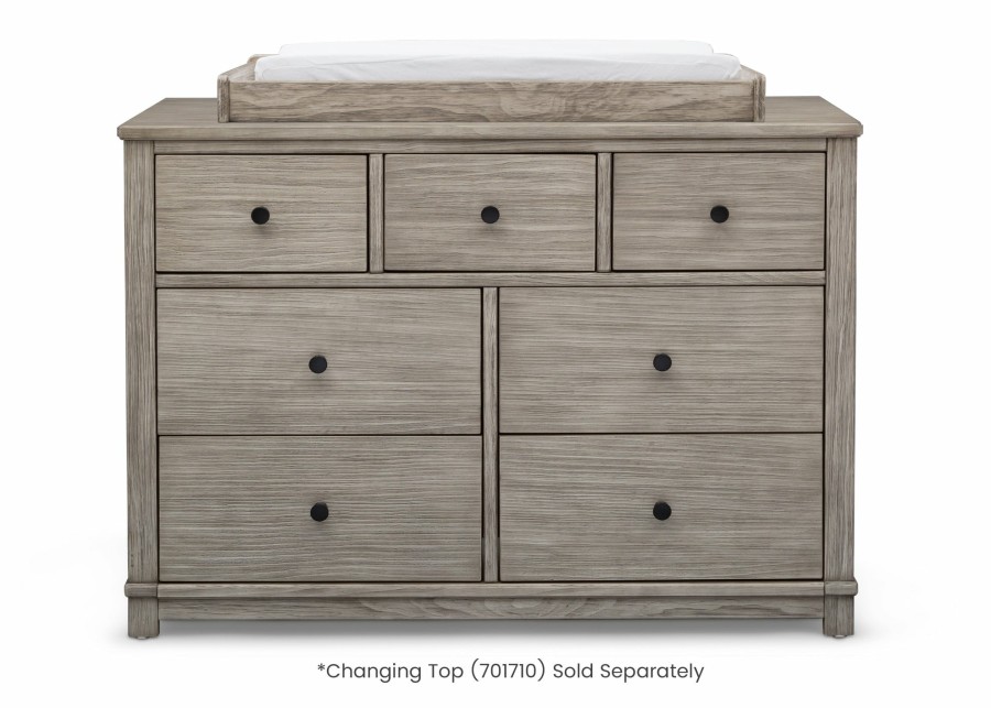 Simmons Kids Dressers & Changing Tables | Monterey 7 Drawer Dresser With Interlocking Drawers