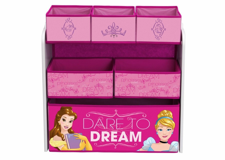 Delta Children Storage | Princess Multi-Bin Toy Organizer