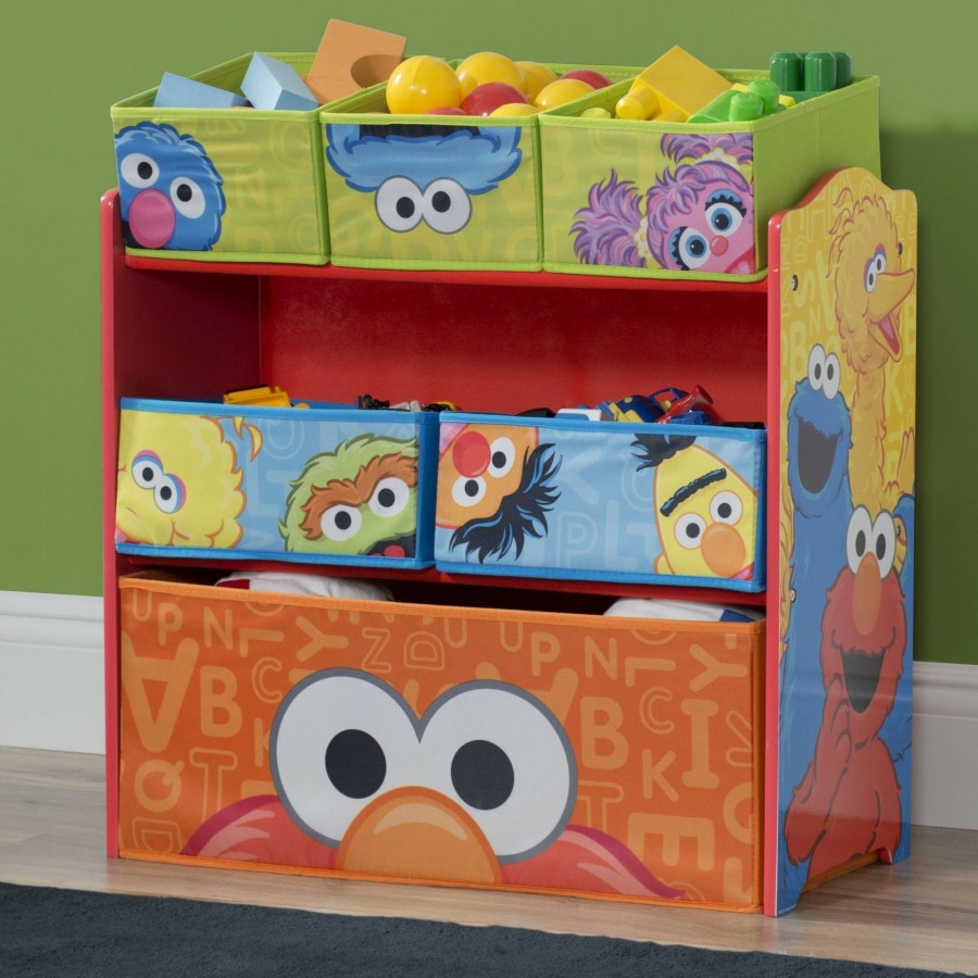 Delta Children Storage | Sesame Street Multi-Bin Toy Organizer