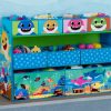 Delta Children Storage | Baby Shark Deluxe 9 Bin Design And Store Toy Organizer