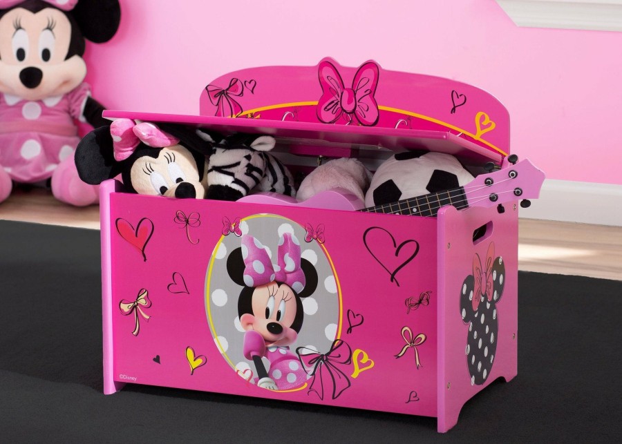 Delta Children Book & Toy Storage | Minnie Mouse Deluxe Toy Box