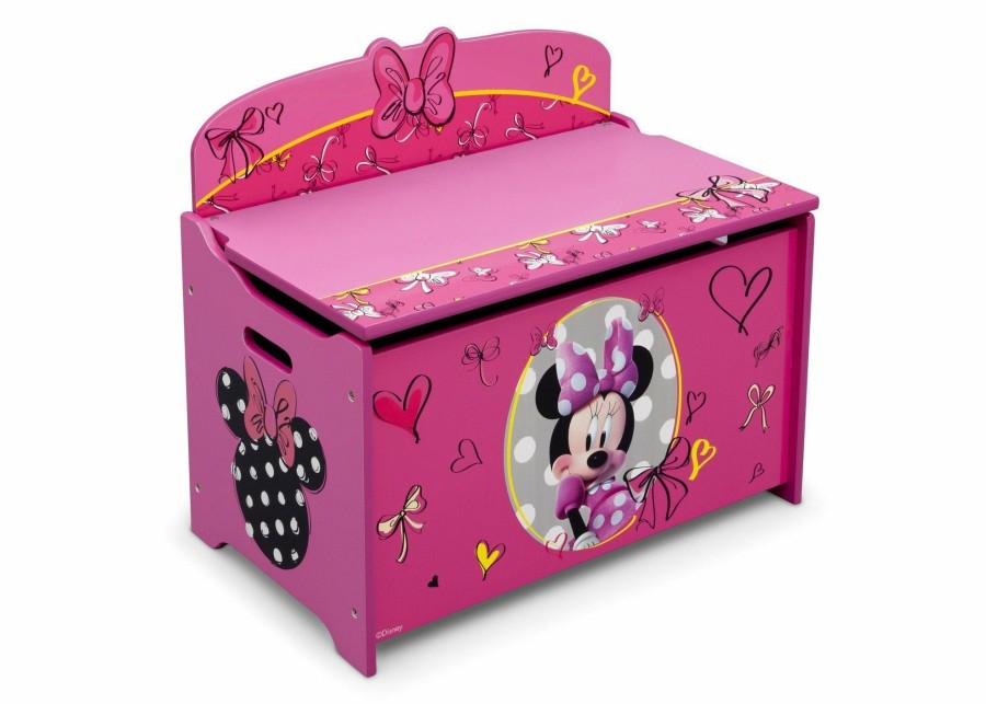 Delta Children Book & Toy Storage | Minnie Mouse Deluxe Toy Box