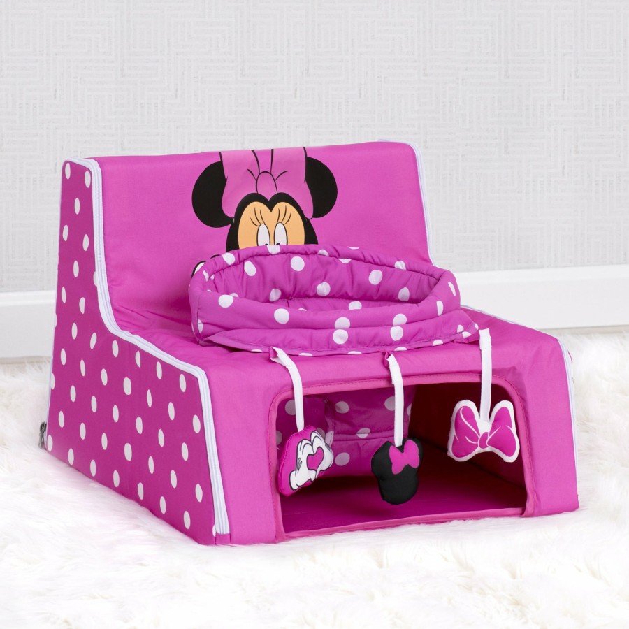 Delta Children Floor Play | Minnie Mouse Sit N Play Portable Activity Seat For Babies