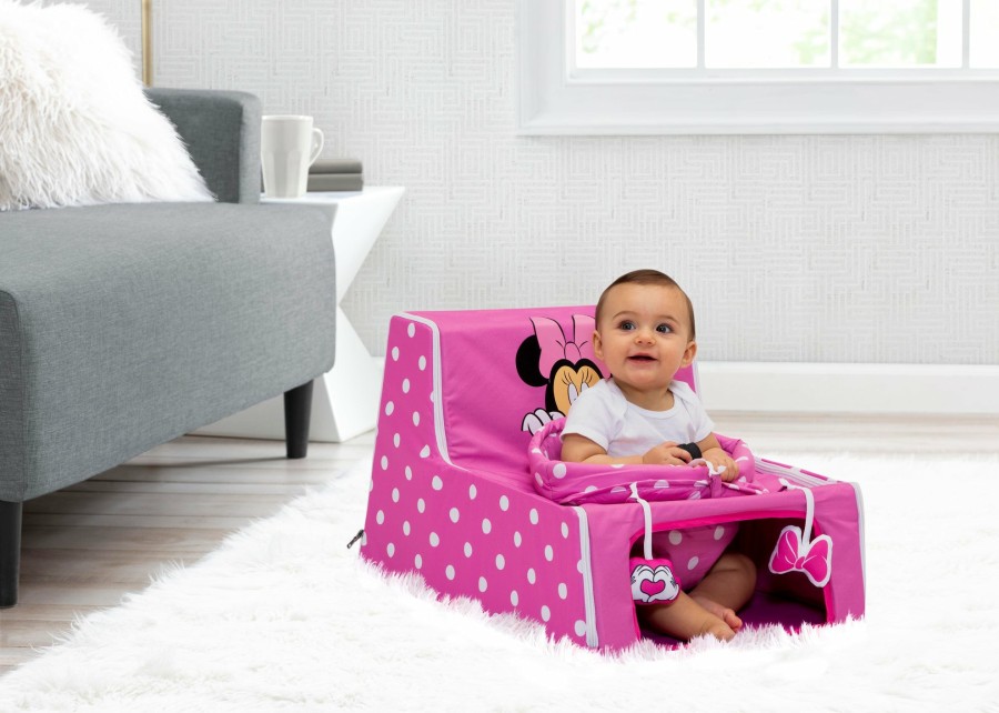 Delta Children Floor Play | Minnie Mouse Sit N Play Portable Activity Seat For Babies