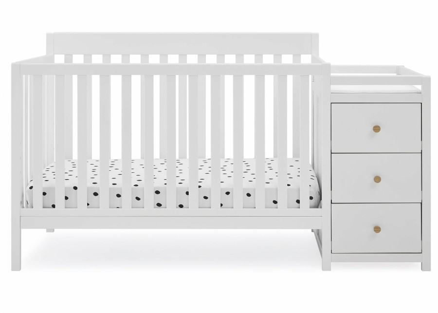 Delta Children Baby Cribs | Flynn 5-In-1 Convertible Crib And Changer