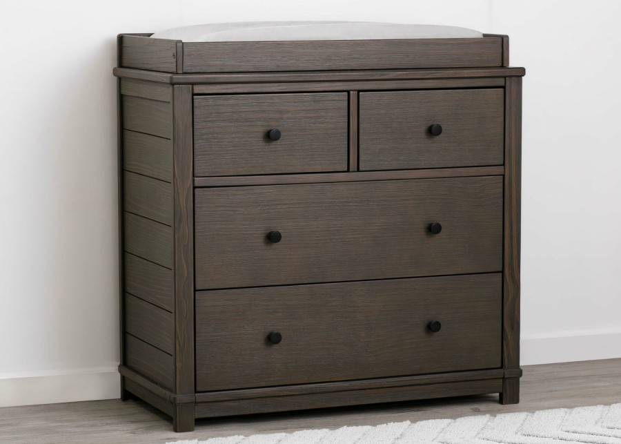 Simmons Kids Dressers & Changing Tables | Monterey 4 Drawer Dresser With Changing Top And Interlocking Drawers