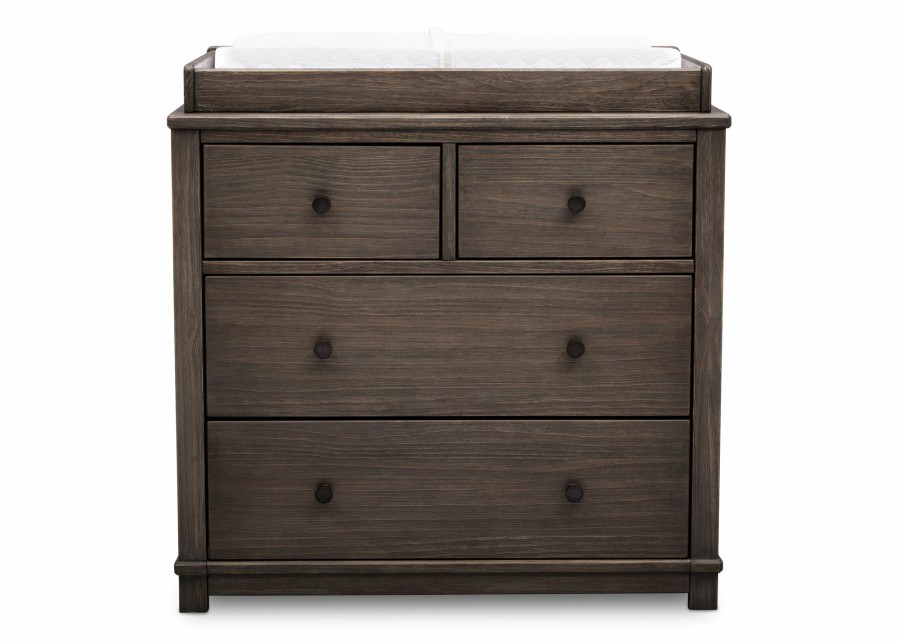 Simmons Kids Dressers & Changing Tables | Monterey 4 Drawer Dresser With Changing Top And Interlocking Drawers