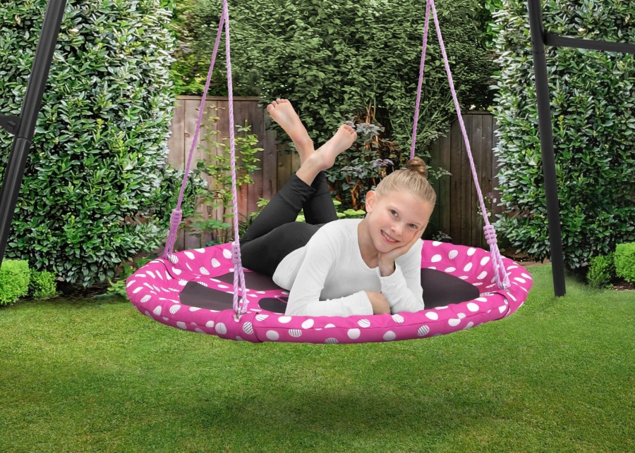 Delta Children Outdoor | Minnie Mouse 40-Inch Saucer Swing For Kids