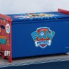 Delta Children Shop By Character | Paw Patrol Toy Box Toy Box With Retractable Fabric Top