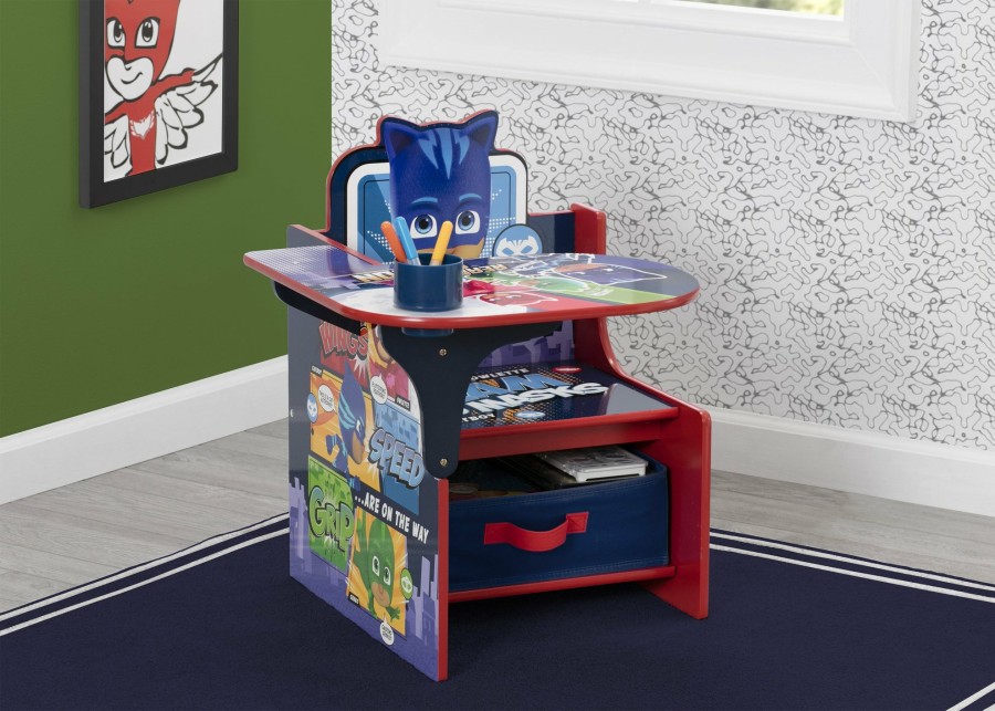 Delta Children Table & Chair Sets | Pj Masks Chair Desk With Storage Bin