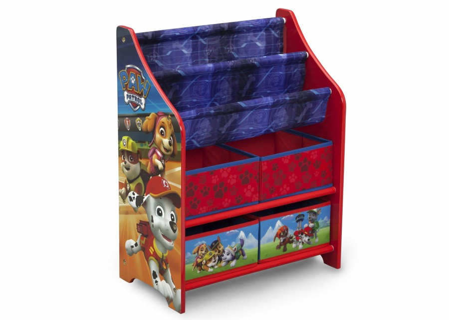 Delta Children Book & Toy Storage | Paw Patrol Book And Toy Organizer