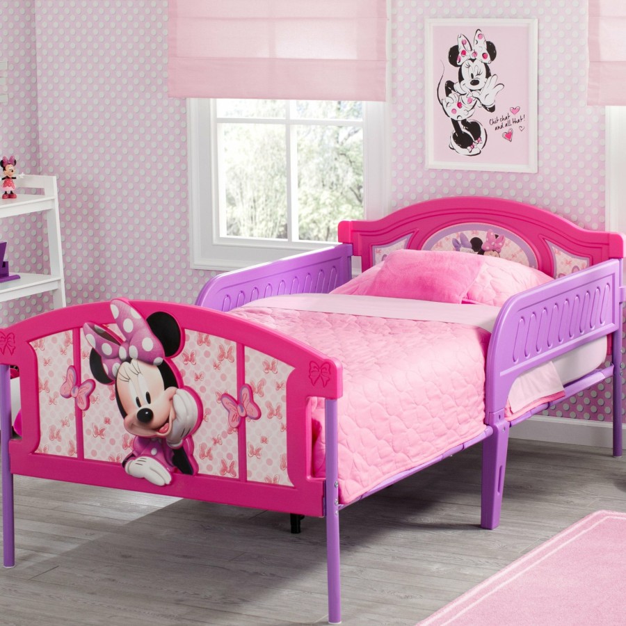 Delta Children Twin Beds & Headboards | Minnie Mouse Plastic 3D Twin Bed