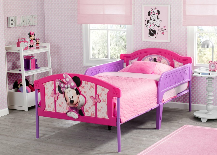 Delta Children Twin Beds & Headboards | Minnie Mouse Plastic 3D Twin Bed