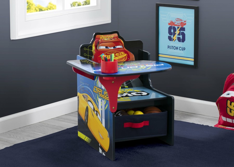 Delta Children Activity Desks | Cars Chair Desk With Storage Bin