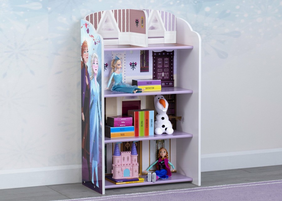 Delta Children Book & Toy Storage | Frozen Ii Wooden Playhouse 4-Shelf Bookcase