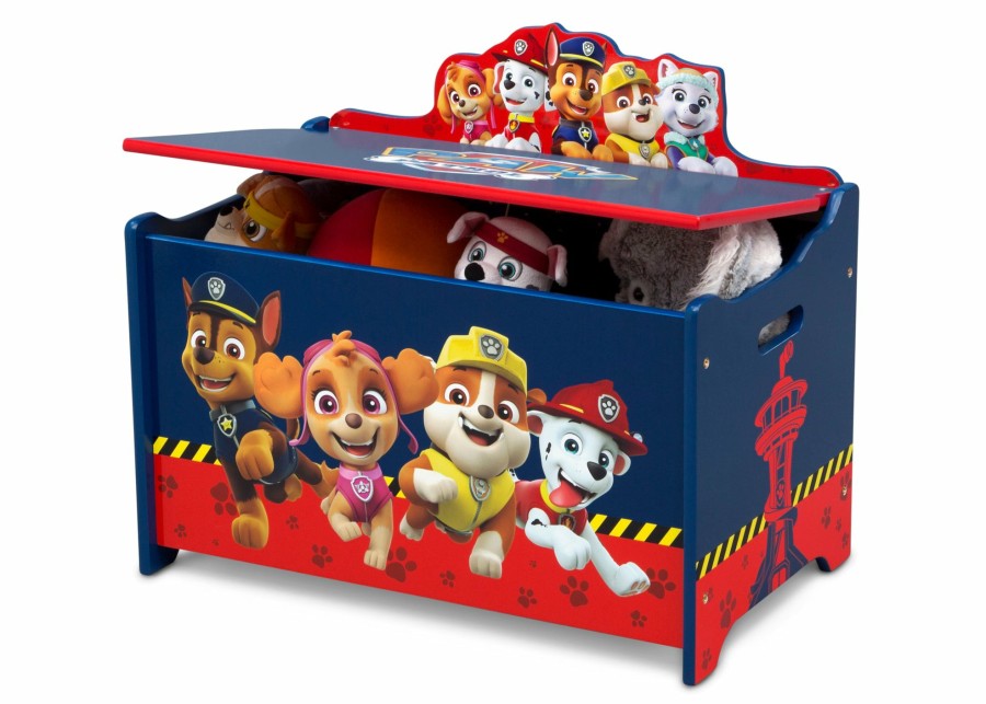 Delta Children Toddler Beds | Paw Patrol 2-Piece Toddler Bedroom Set - Includes Toddler Bed And Deluxe Toy Box