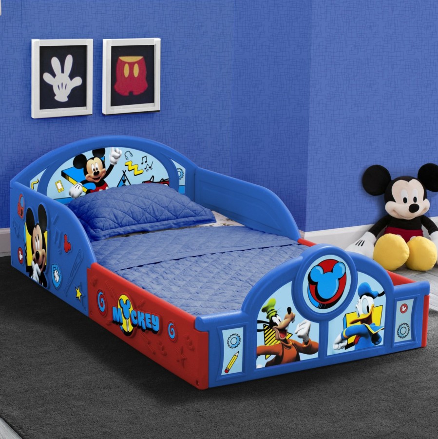 Delta Children Shop By Character | Mickey Mouse Plastic Sleep And Play Toddler Bed