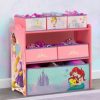 Delta Children Storage | Princess 6 Bin Design And Store Toy Organizer