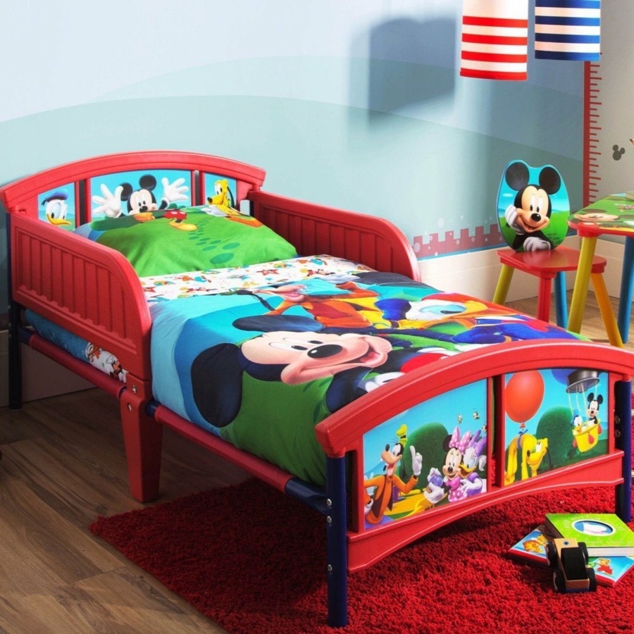 Delta Children Toddler Beds | Mickey Mouse Plastic Toddler Bed