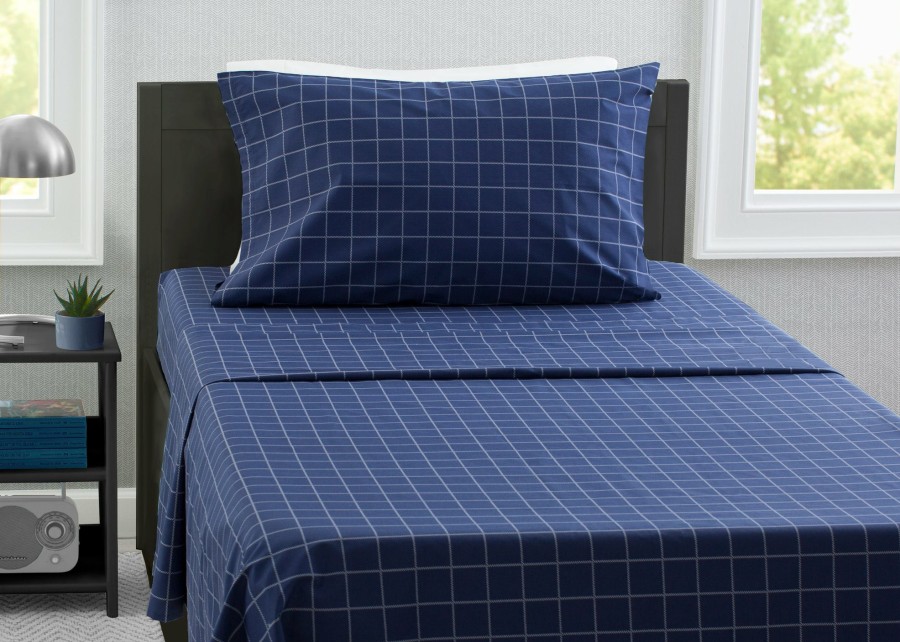 Delta Children Kids Bedding & Sheets | Plaid 3-Piece Twin Sheet Set