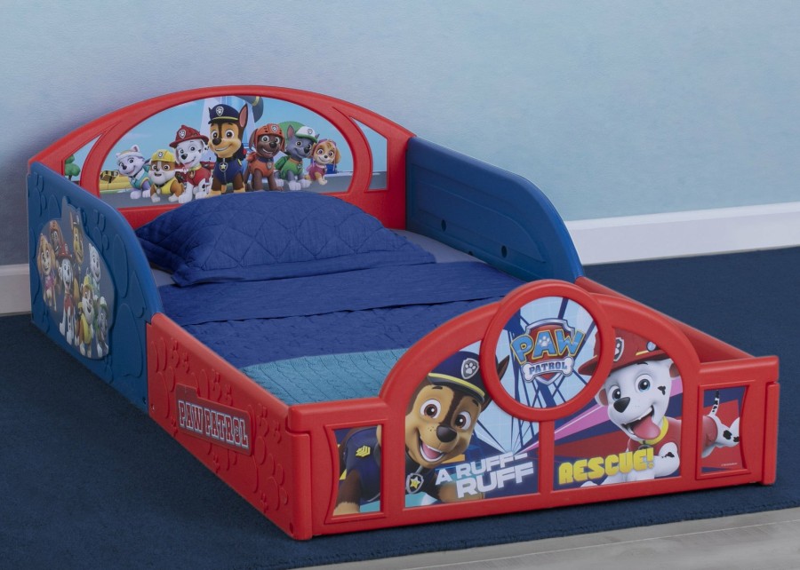 Delta Children Toddler Beds | Paw Patrol Plastic Sleep And Play Toddler Bed