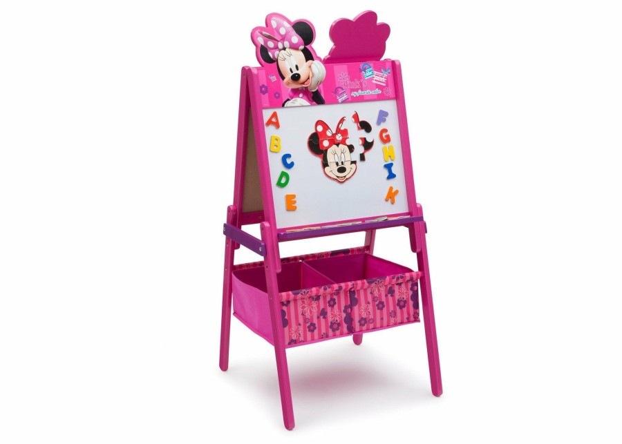 Delta Children Easels | Minnie Mouse Wooden Double Sided Activity Easel