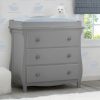 Delta Children Dressers & Changing Tables | Lancaster 3 Drawer Dresser With Changing Top And Interlocking Drawers