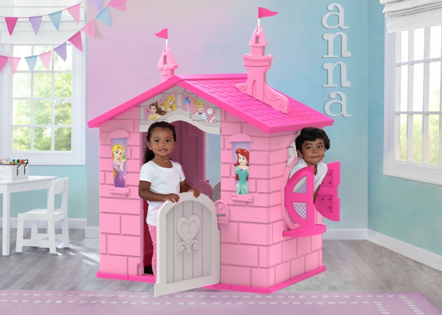 Delta Children Toys & Play | Disney Princess Plastic Indoor/Outdoor Playhouse With Easy Assembly By Delta Children