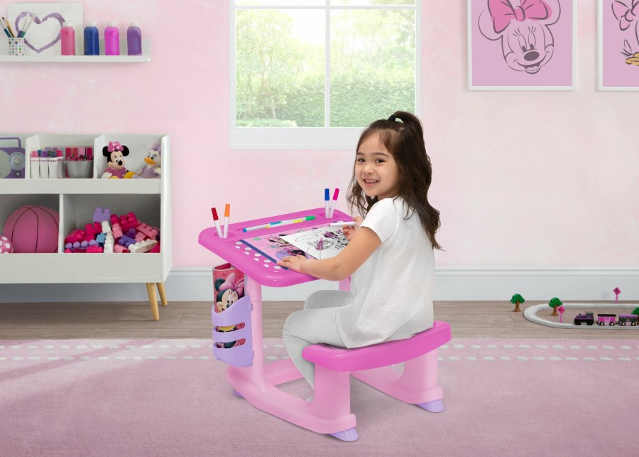 Delta Children Table & Chair Sets | Minnie Mouse Draw And Play Desk