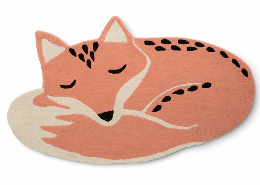 Delta Children Play Rugs | Hand-Tufted 100% Wool Fox Rug