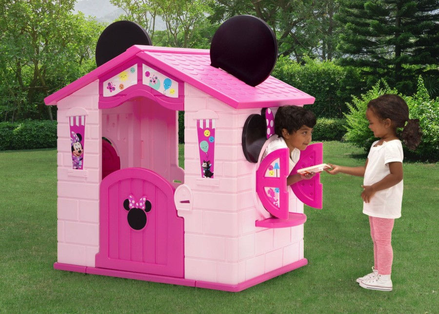 Delta Children Toys & Play | Minnie Mouse Plastic Indoor/Outdoor Playhouse With Easy Assembly