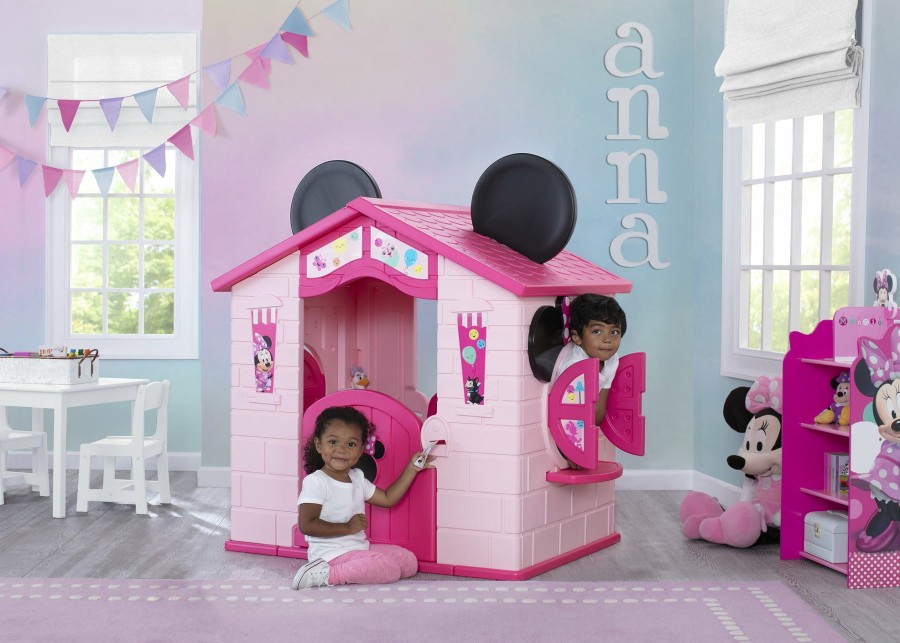 Delta Children Toys & Play | Minnie Mouse Plastic Indoor/Outdoor Playhouse With Easy Assembly