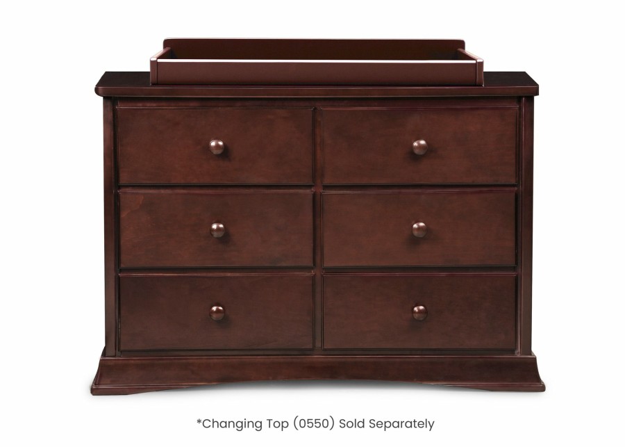 Delta Children Dressers & Changing Tables | Bentley 6 Drawer Dresser With Interlocking Drawers