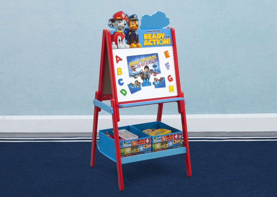 Delta Children Shop By Character | Paw Patrol Wooden Double Sided Activity Easel