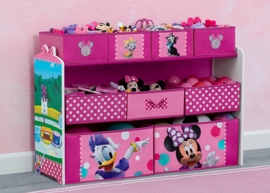 Delta Children Storage | Minnie Mouse Deluxe 9 Bin Design And Store Toy Organizer